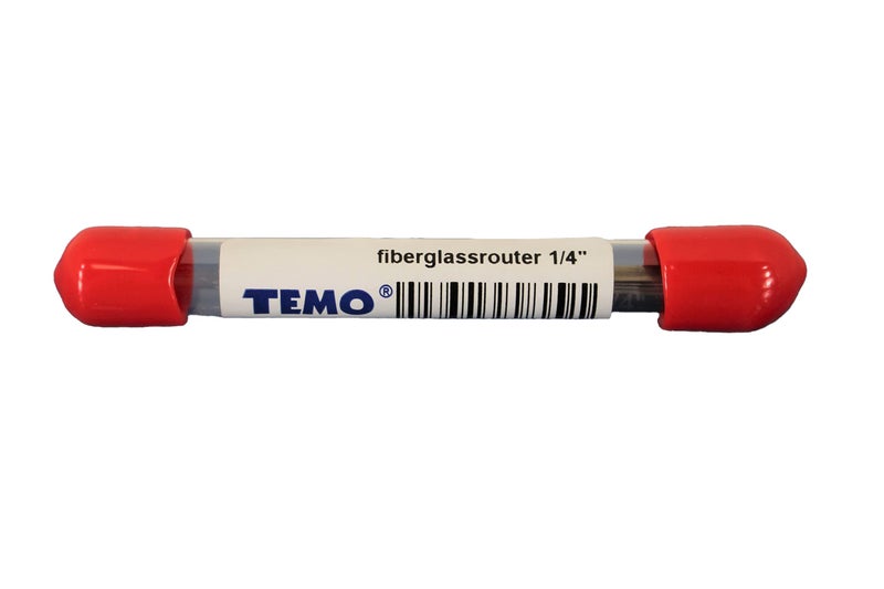 TEMO Solid Carbide Fiberglass Router Bit with 1/4 Inch Shank and 3/4 Inch cutting head for cutting through fiberglass, carbon fiber, fiber cement, drywall, FRP, GRP, and other composite materials - Image 3